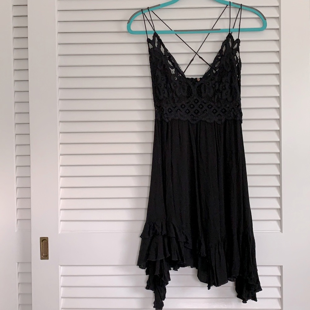 Free People Black Mini Dress